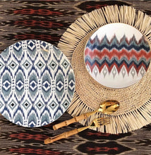 Load image into Gallery viewer, Ikat Dinner and Salad Plates Set of 4