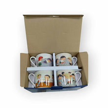 Load image into Gallery viewer, Larong Pinoy Cup and Saucer set of 4