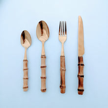 Load image into Gallery viewer, Bamboo Cutlery Set