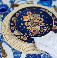 Load image into Gallery viewer, Batik Dinner and Salad Plates Set of 4