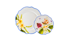 Load image into Gallery viewer, Philippine Handsome Sunbird Dinner and Salad Plate with Bowls Set of 4
