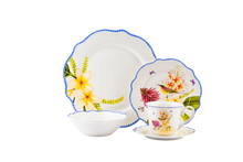 Load image into Gallery viewer, Philippine Handsome Sunbird Dinner and Salad Plate with Bowls Set of 4
