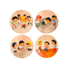 Load image into Gallery viewer, LARONG PINOY  SALAD PLATE SET  (4pc Salad Plates)
