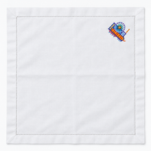 Load image into Gallery viewer, White Table Napkin with Sorbetes Embroidery

