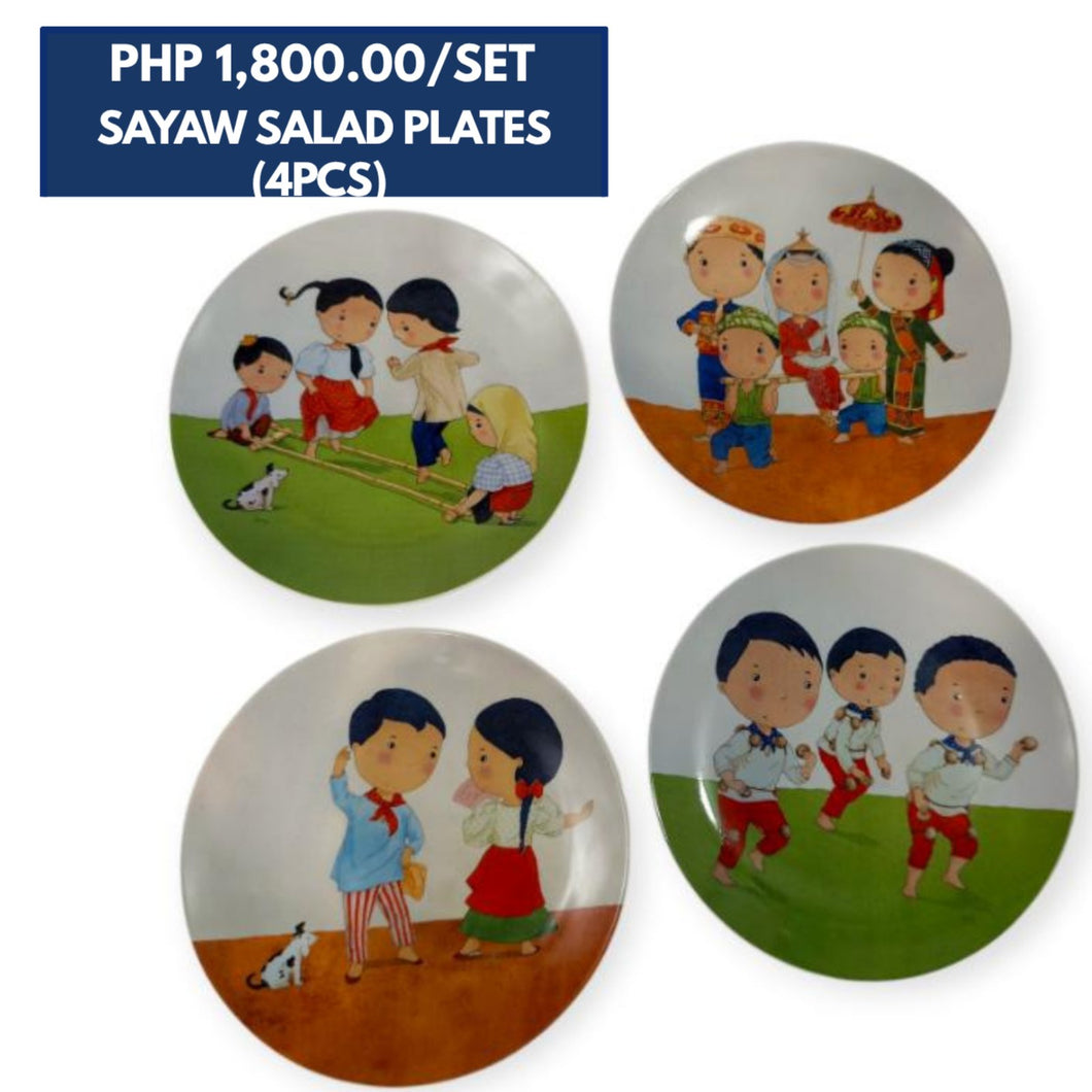 Sayaw Series Salad Plate Set (4pc Salad Plates)