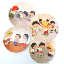 Load image into Gallery viewer, LARONG PINOY  SALAD PLATE SET  (4pc Salad Plates)
